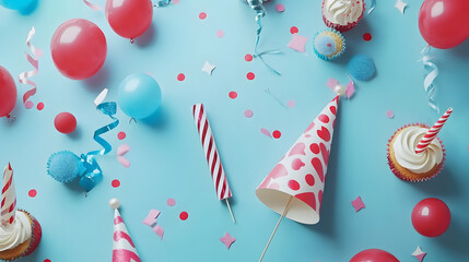 Festive Party Scene with Balloons