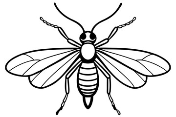 High-quality vector illustration of various insects, ideal for scientific, educational, and design purposes. This detailed and scalable artwork features common insect species such as mosquitoes, flies