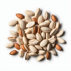 Pile of Pistachios and Almonds