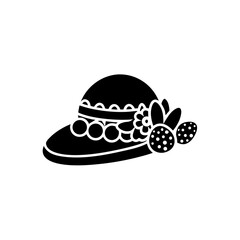 creative details Easter Bonnet Icon Vector Illustration