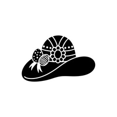 creative details Easter Bonnet Icon Vector Illustration