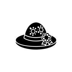 creative details Easter Bonnet Icon Vector Illustration