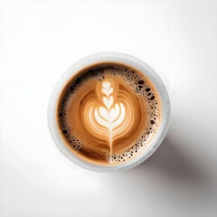 Latte Art in Disposable Cup