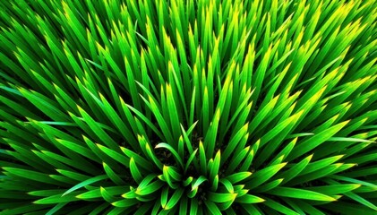 Fototapeta premium Lush green lawn, overhead shot Vibrant texture, perfect for backgrounds , botanical, photo
