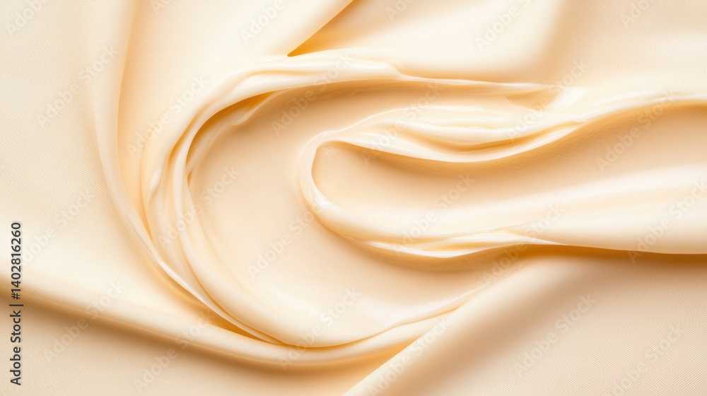 Poster a close-up view of a soft, flowing fabric with a gentle wave pattern.