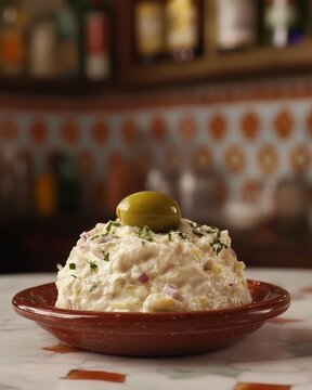 a serving of ensaladilla rusa Russian