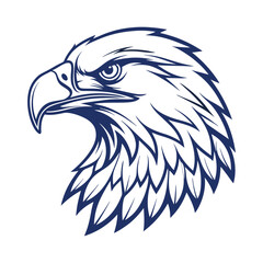 Engle Head logo icon silhouette vector art illustration 