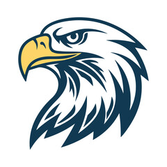 Engle Head logo icon silhouette vector art illustration 