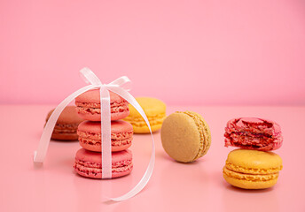 macaroons and a cup of coffee