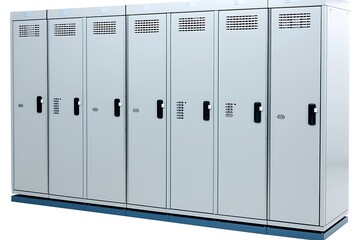 Industrial Locker Row
