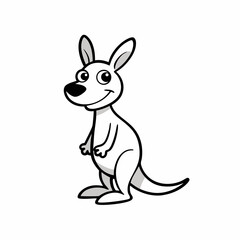 vector illustration of a kangaroo