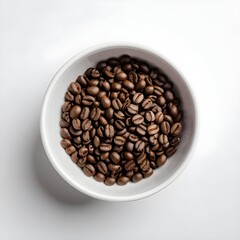 Fototapeta premium Roasted Coffee Beans in White Bowl
