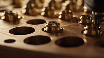 Carpenter drilling holes for screws. Featuring precision and craftsmanship