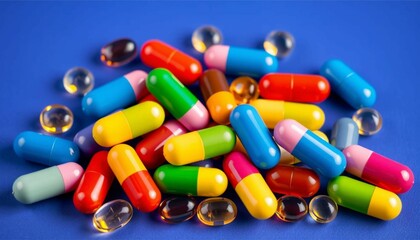A digital representation of a pill on a network background symbolizes ai-driven precision medicine.