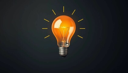 A conceptual image showcasing a light bulb as a metaphor for an innovative breakthrough and smart idea, symbolizing genius marketing strategy planning ... See More
