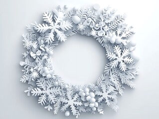 White Winter Wreath Design (1)