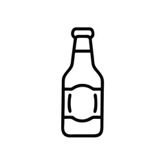 Minimalist Beer Bottle Illustration Perfect For Bar Or Restaurant Promotion Materials