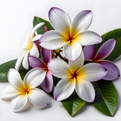 Naklejka premium Plumeria Flowers Bouquet