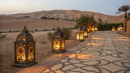 a collection of traditional moroccan lanterns
