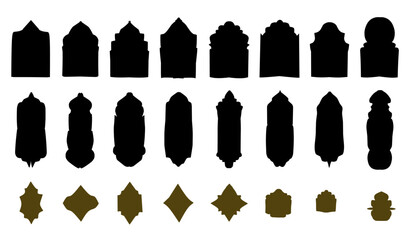set of wooden fence