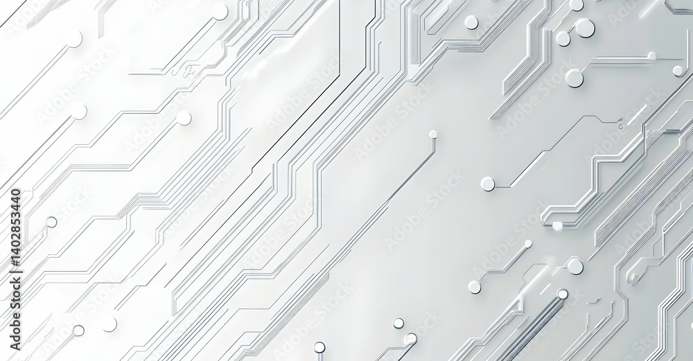 Aufkleber vector white background with gray circuit board lines and patterns for technology or digital vector 