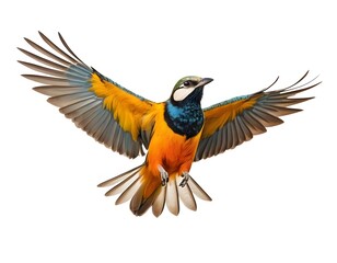Fototapeta premium Colorful Bird in Flight