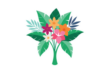 vector illustration of colorful flower