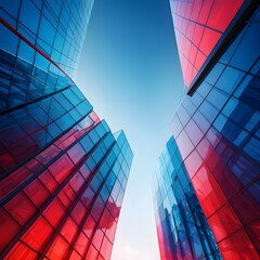 Modern Glass Skyscrapers Reaching for the Sky