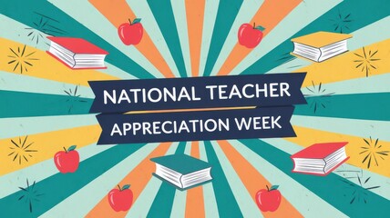 A Colorful Celebration of National Teacher Appreciation Week Graphic