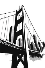 City Bridge Skyline View