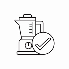 Blender kitchen appliance icon vector sign