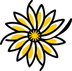 Sweet Pea, Clematis, Foxglove, Dahlia, Hollyhock, Calendula, Larkspur, Baby’s Breath (Gypsophila), Delphinium, Forget-Me-Not, flower logo icon