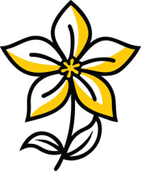 Sweet Pea, Clematis, Foxglove, Dahlia, Hollyhock, Calendula, Larkspur, Baby’s Breath (Gypsophila), Delphinium, Forget-Me-Not, flower logo icon