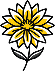 Sweet Pea, Clematis, Foxglove, Dahlia, Hollyhock, Calendula, Larkspur, Baby’s Breath (Gypsophila), Delphinium, Forget-Me-Not, flower logo icon