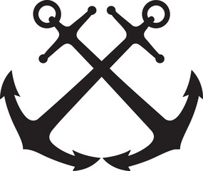 Two crossed anchors, a classic nautical symbol. © Hayat Khan