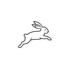 Jumping Rabbit Silhouette