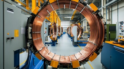 Manufacturing of Large Electrical Coils in a Modern Industrial Factory