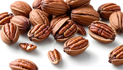 Naklejka premium Pile of Pecan Nuts