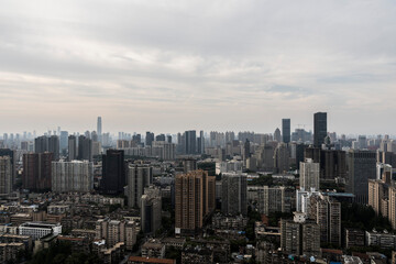 Fototapeta premium china wuhan city skyline