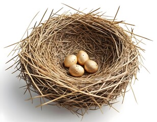 Golden Eggs in a Bird's Nest