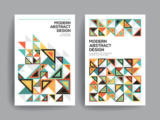 Abstract geometric background. Modern graphics design for cover, flyer, banner, poster, wall graphics and branding.
