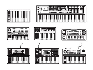 MIDI Keyboard Outline Series
