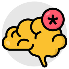 Modern design icon of brain
