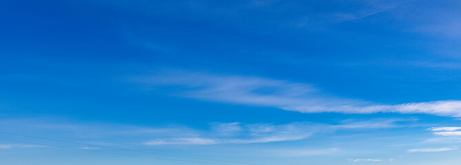 Clear blue sky with no clouds