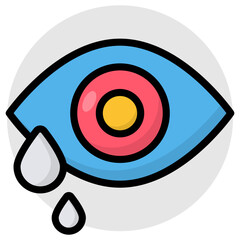 Modern design icon of eye drops 