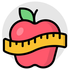 A beautiful design icon of apple