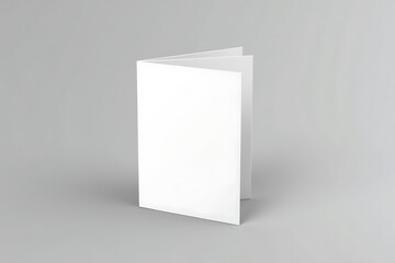 Blank Tri fold Brochure Mockup Design on Gray