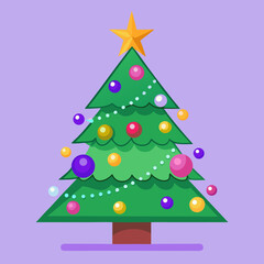 christmas tree vector illustration