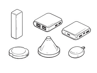 Power Bank Line Art Collection