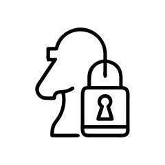 Checkerboard padlock icon